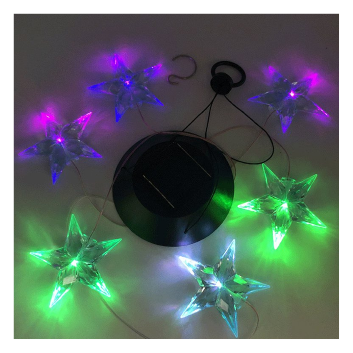 Campanillas Viento De Estrella Luces Led