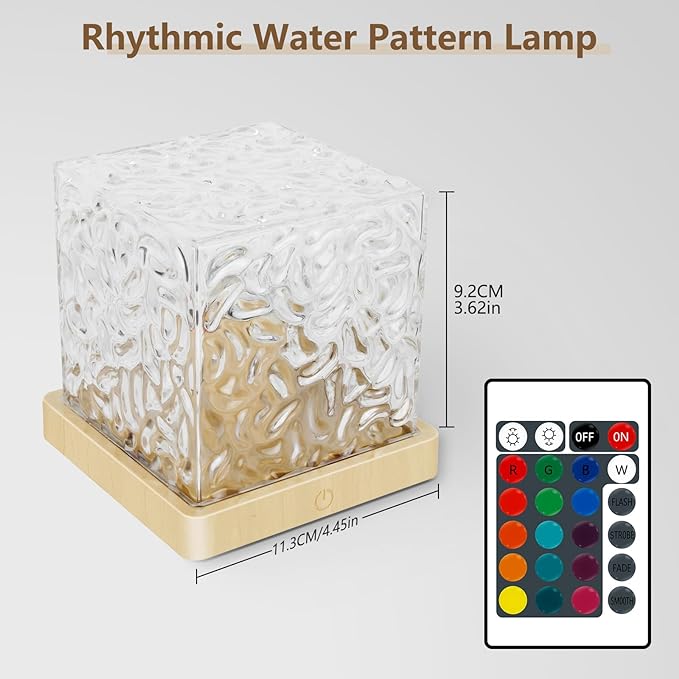 Lampara De Cristal Cuadrada Underwater