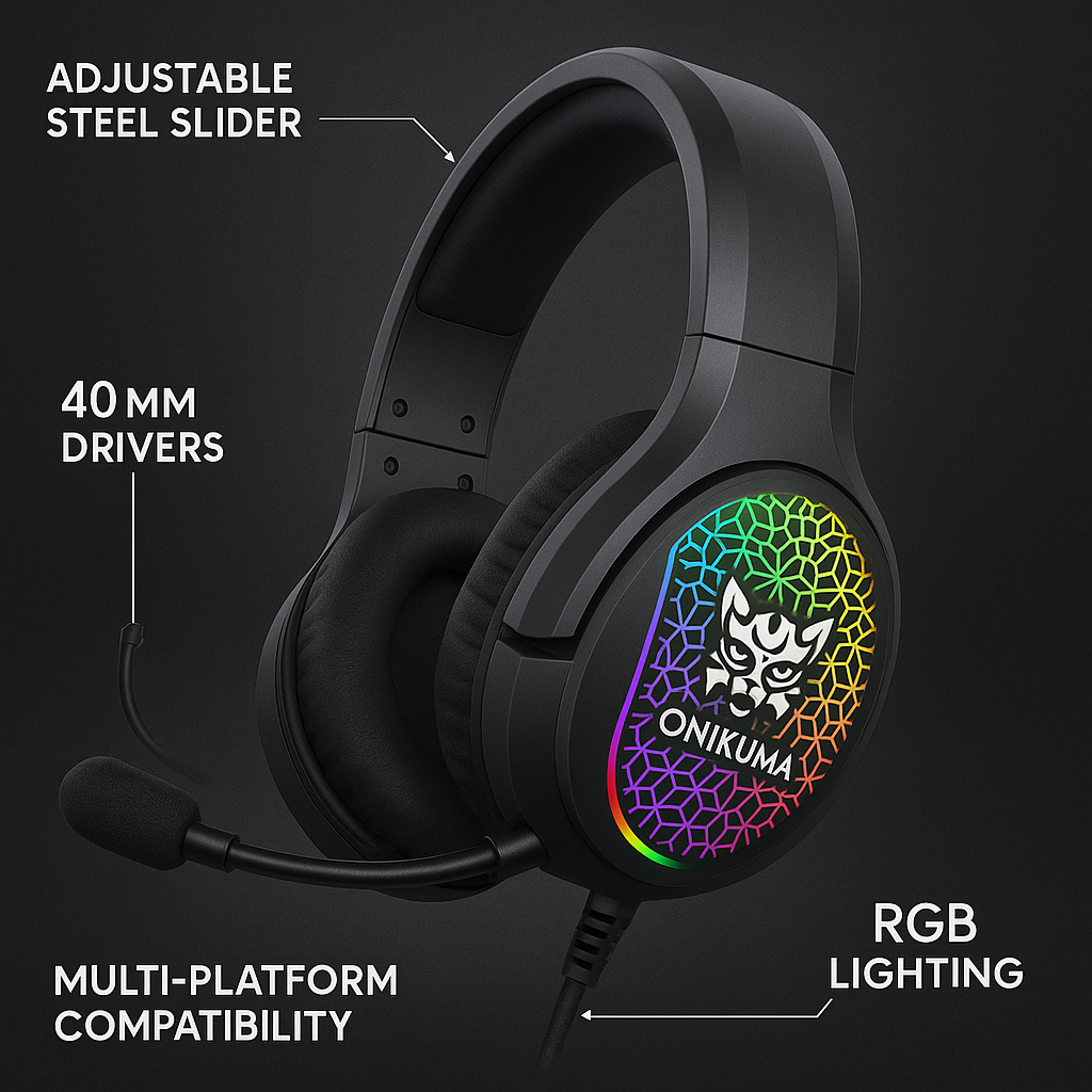 Audifonos Gamer Rgb Onikuma X3 Con Micr