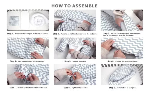 Nido Colecho Cama Bebe Con Almohada