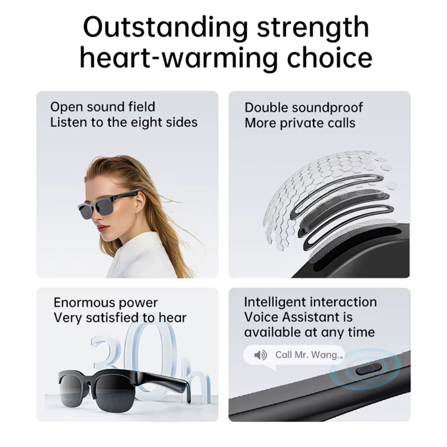 Gafas De Audio Inalambricas Bluetooth