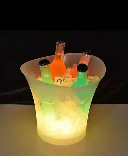 Hielera Con Luz Led Parlante Bluetooth