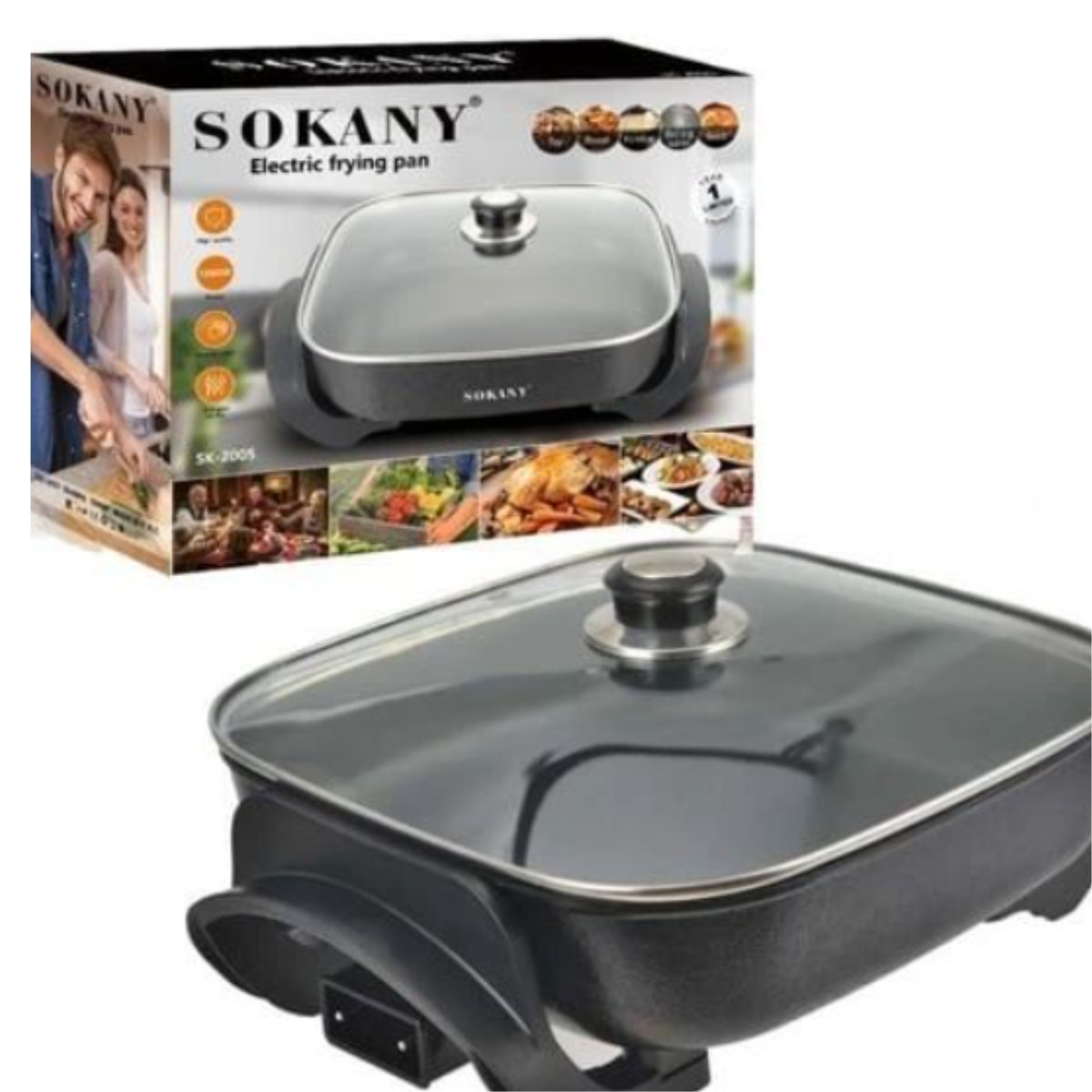 Olla Electrica Multifuncional Ancha 6 L