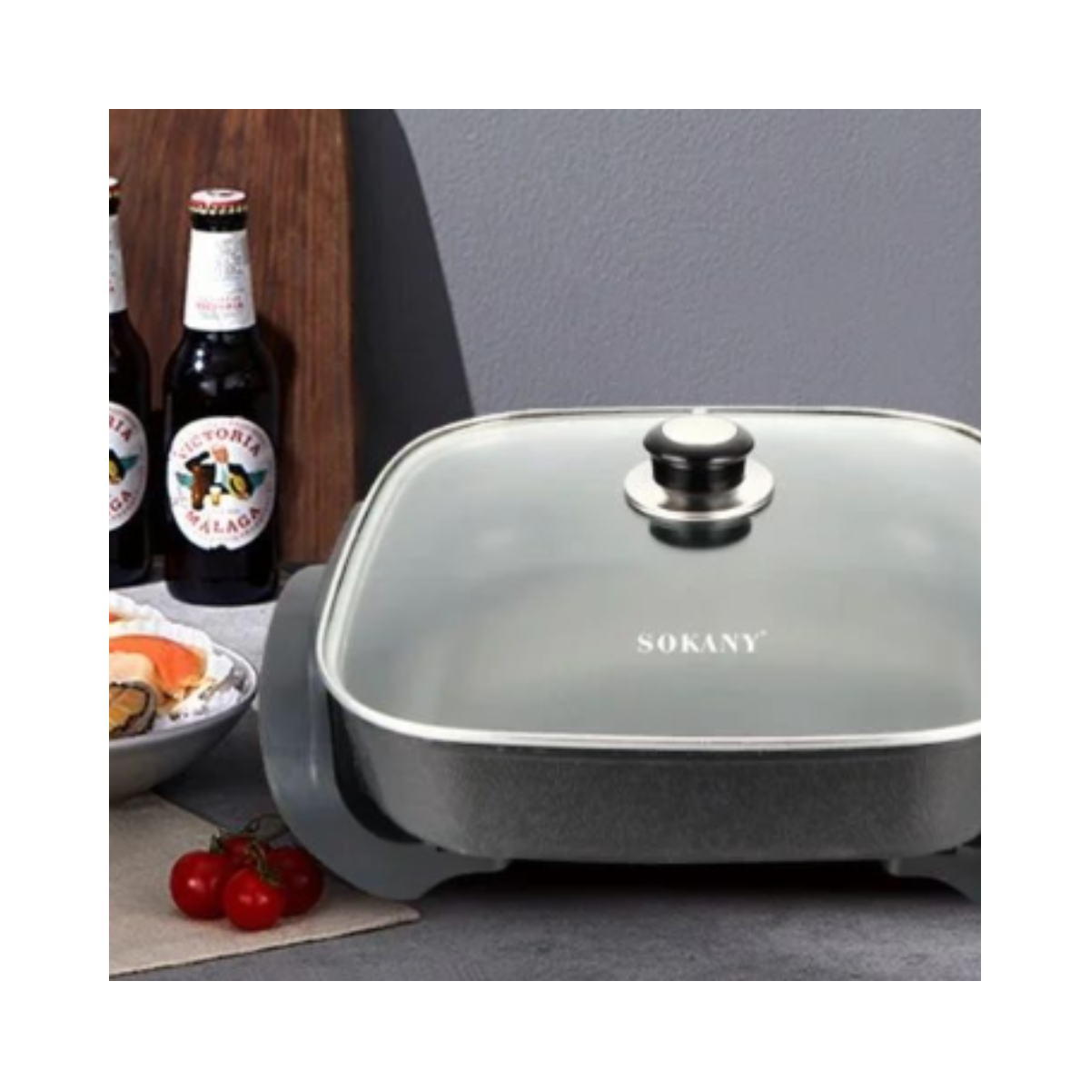 Olla Electrica Multifuncional Ancha 6 L