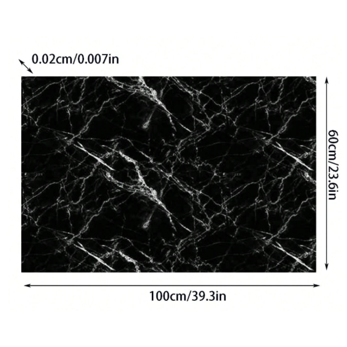 Papel Tapiz Marmol Negro 3 M X 300 Cm