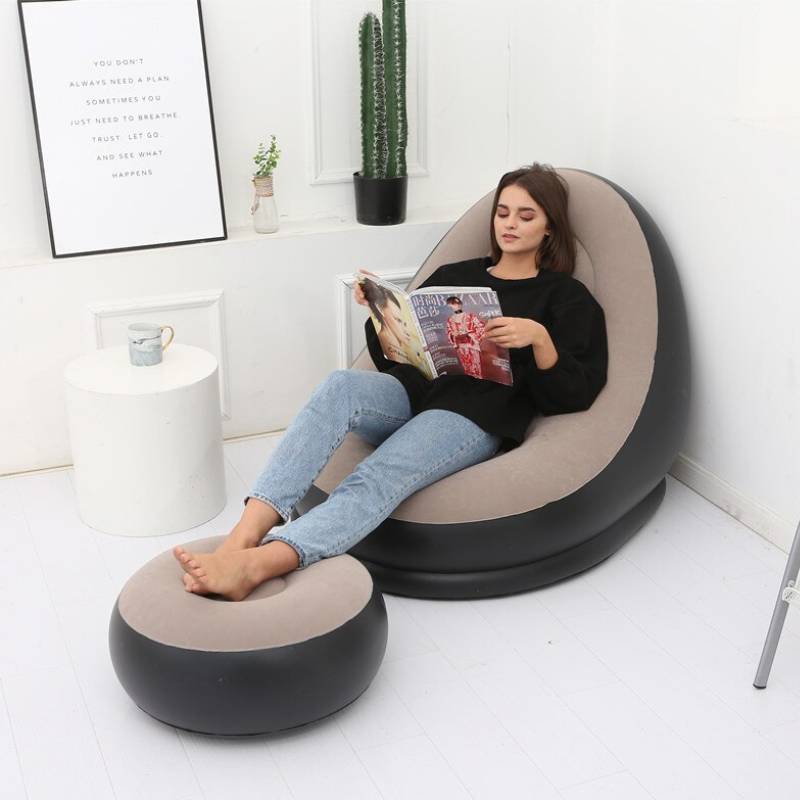 Sofa Inflable Con Puff