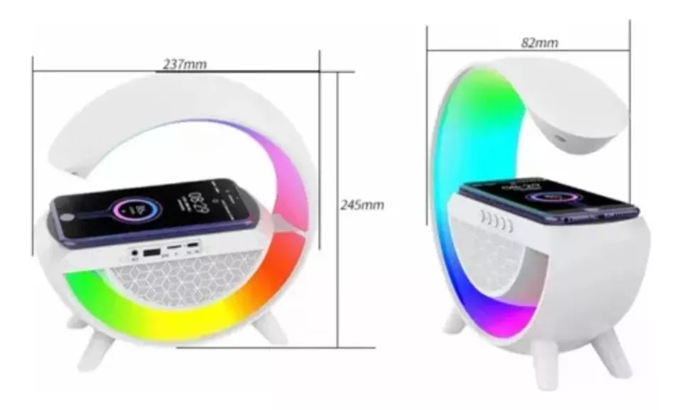 Lampara Rgb Con Altavoces Y Cargador Sr